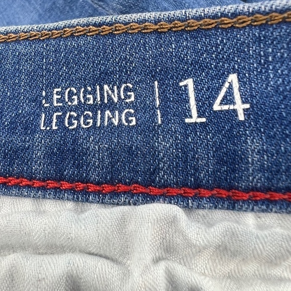 Tommy Hilfiger Distressed Rough Hem Jean Leggings Size 14 Women's - Picture 4 of 8